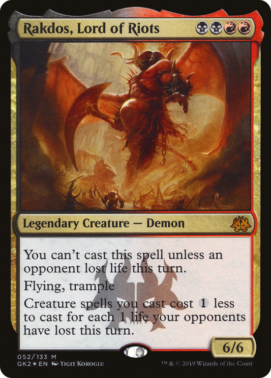Rakdos, Lord of Riots (GK2-052) - RNA Guild Kit Foil