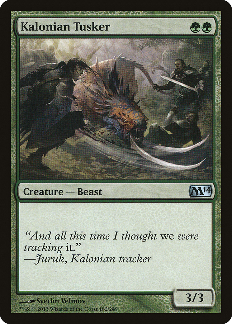 Kalonian Tusker (M14-182)  Foil