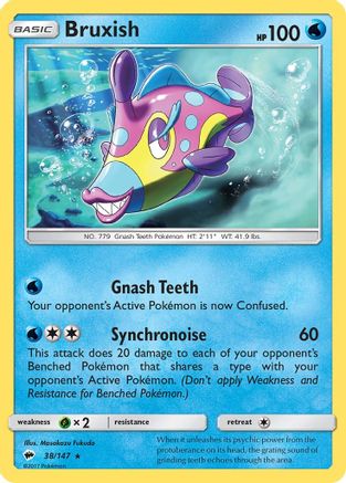 Bruxish  SM  Burning Shadows - Rare