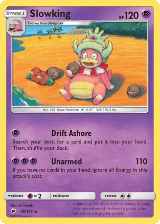 Slowking 048  SM  Burning Shadows - Rare