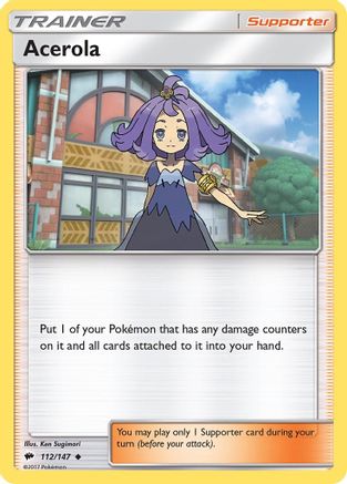 Acerola 112  SM  Burning Shadows - Uncommon
