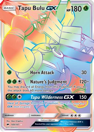 Tapu Bulu GX (Secret)  - Holofoil SM  Burning Shadows - Secret Rare
