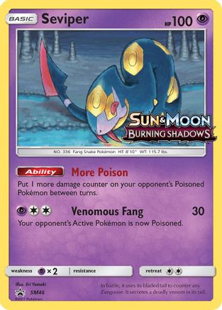 Seviper - SM46 (Prerelease)  - Holofoil SM Promos - Promo
