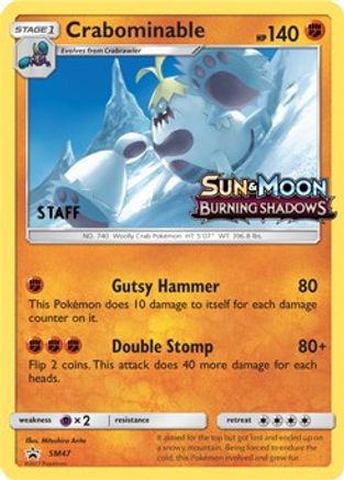 Crabominable - SM47 (Prerelease) [Staff]  - Holofoil SM Promos - Promo
