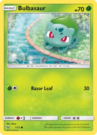 Bulbasaur - 1/73 - Common - Reverse Holo