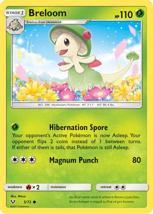 Breloom - 5/73 - Common - Reverse Holo