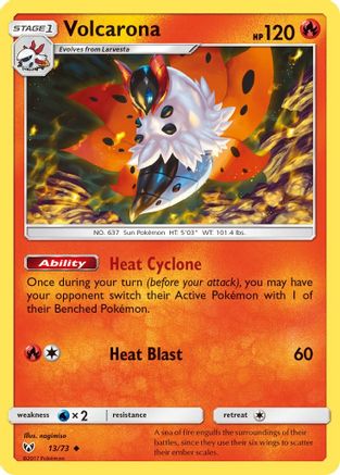 Volcarona - 13/73 - Uncommon - Reverse Holo