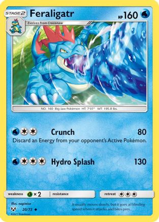 Feraligatr - 20/73 - Uncommon - Reverse Holo