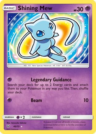 Shining Mew - 40/73 - Shiny Holo Rare