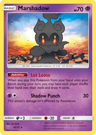 Marshadow - 45/73 - Holo Rare