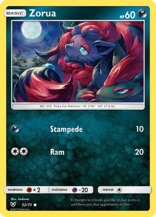 Zorua - 52/73 - Common - Reverse Holo