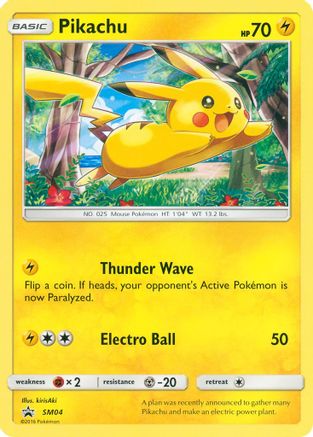 Pikachu - SM04 (Target Non-Holo)  SM Promos - Promo