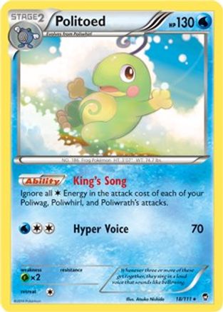 Politoed (Cosmos Holo) 018/111  - Holofoil Miscellaneous Cards & Products - Promo