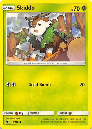 Skiddo 010  SM  Crimson Invasion - Common