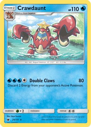 Crawdaunt  SM  Crimson Invasion - Rare