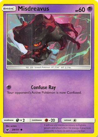 Misdreavus 039  SM  Crimson Invasion - Common