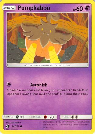 Pumpkaboo 044  - Reverse Holofoil SM  Crimson Invasion - Common