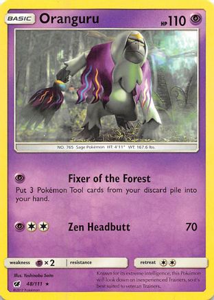 Oranguru  - Reverse Holofoil SM  Crimson Invasion - Rare