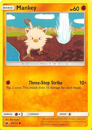 Mankey 050  SM  Crimson Invasion - Common