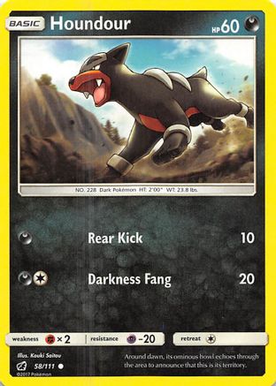 Houndour 058  SM  Crimson Invasion - Common