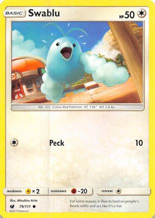 Swablu 079  SM  Crimson Invasion - Common