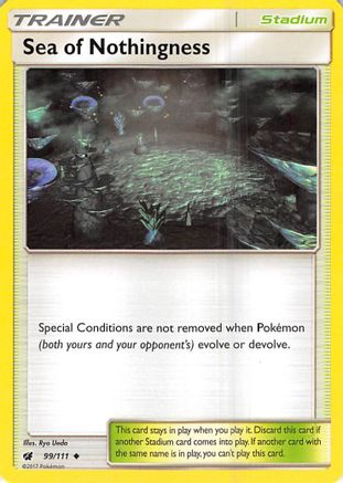 Sea of Nothingness 099  - Reverse Holofoil SM  Crimson Invasion - Uncommon