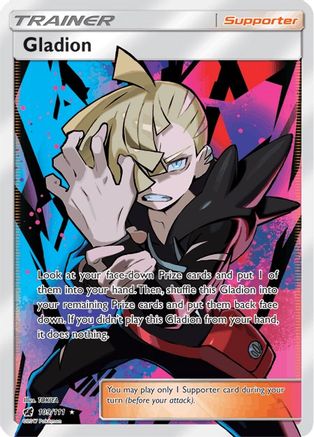 Gladion (Full Art) 109/111  - Holofoil SM  Crimson Invasion - Ultra Rare