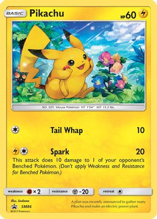 Pikachu SM86  - Holofoil SM Promos - Promo