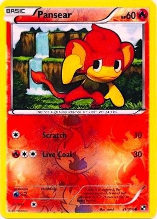 Pansear (Energy Holo) 021/114  - Reverse Holofoil Miscellaneous Cards & Products - Promo