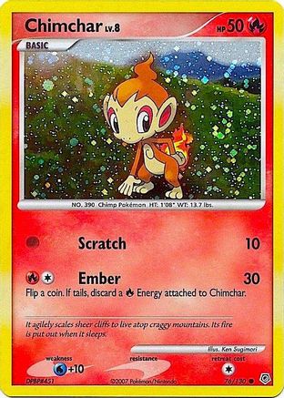 Chimchar (Cosmos Holo) 076/130  - Holofoil Miscellaneous Cards & Products - Promo