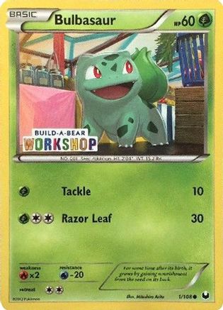 Bulbasaur (Build-A-Bear Workshop Exclusive) 001/108  Miscellaneous Cards & Products - Promo