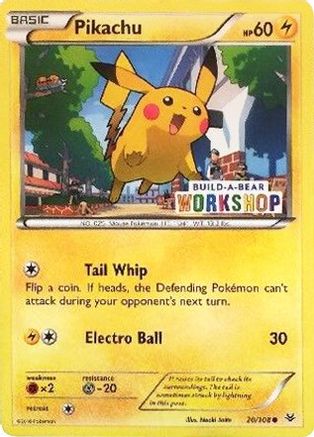Pikachu (Build-A-Bear Workshop Exclusive) 020/108 - Promo