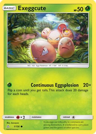 Exeggcute - 1/156 - Common - Reverse Holo