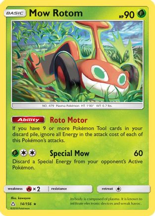 Mow Rotom - 14/156 - Rare