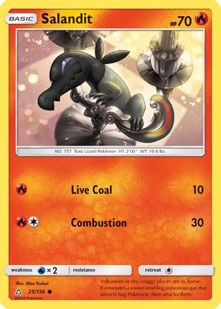 Salandit - 25/156 - Common - Reverse Holo