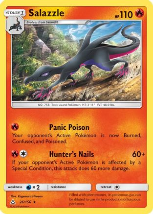 Salazzle - 26/156 - Rare - Reverse Holo