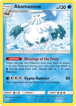Abomasnow - 38/156 - Rare
