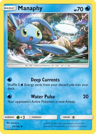 Manaphy - 42/156 - Uncommon - Reverse Holo