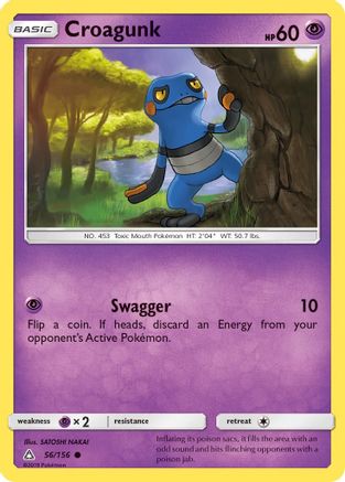Croagunk - 56/156 - Common - Reverse Holo