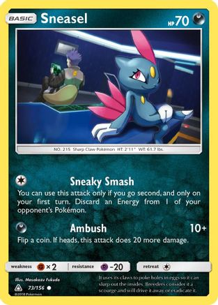 Sneasel - 73/156 - Common - Reverse Holo