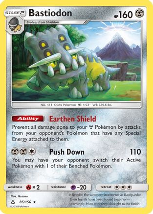 Bastiodon - 85/156 - Holo Rare - Reverse Holo