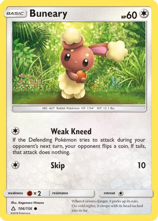 Buneary - 106/156 - Common - Reverse Holo