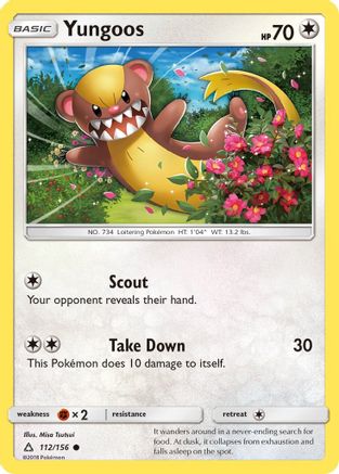 Yungoos - 112/156 - Common - Reverse Holo