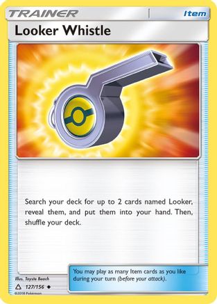 Looker Whistle - 127/156 - Uncommon - Reverse Holo