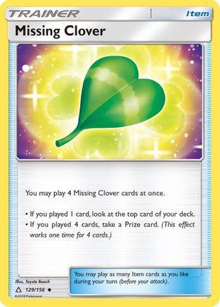 Missing Clover - 129/156 - Uncommon - Reverse Holo