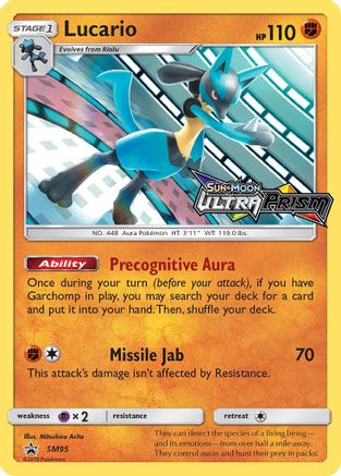 Lucario - SM95 (Prerelease)  - Holofoil SM Promos - Promo