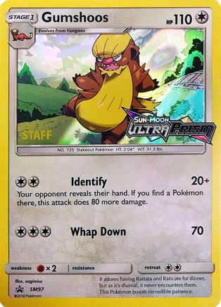 Gumshoos - SM97 (Prerelease) [Staff]  - Holofoil SM Promos - Promo