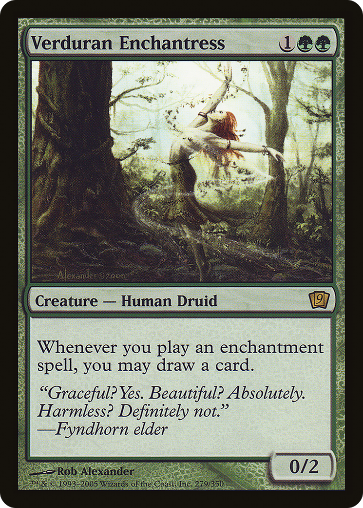 Verduran Enchantress (9ED-279)  Foil