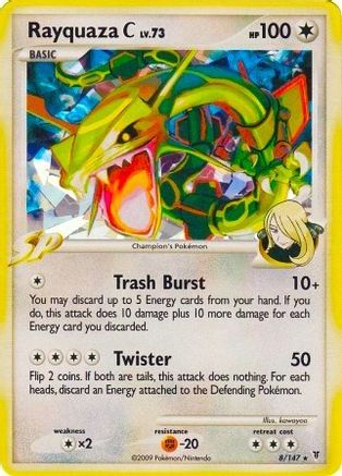 Rayquaza C (Cracked Ice) 008/147  - Holofoil Miscellaneous Cards & Products - Promo