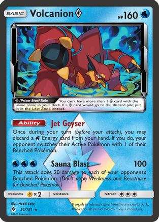 Volcanion Prism Star 031  - HolofoilPrism Rare